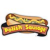 Signmission Polish Sausage Decal Concession Stand Food Truck Sticker, 8" x 4.5", D-DC-8 Polish Sausage19 D-DC-8 Polish Sausage19